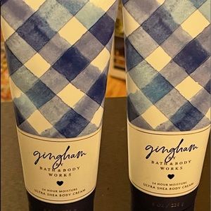 Brand New Bath and Body Works Gingham Ultra Shea Body Cream Set of Two